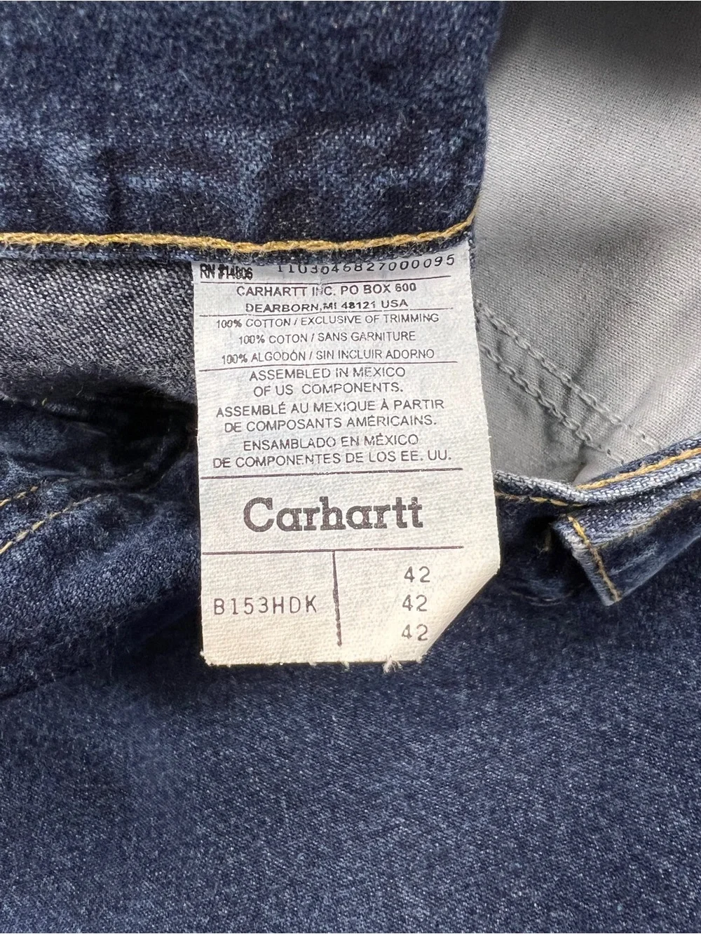 Vintage Carhartt Jean Shorts / Jorts - Mens Size 40